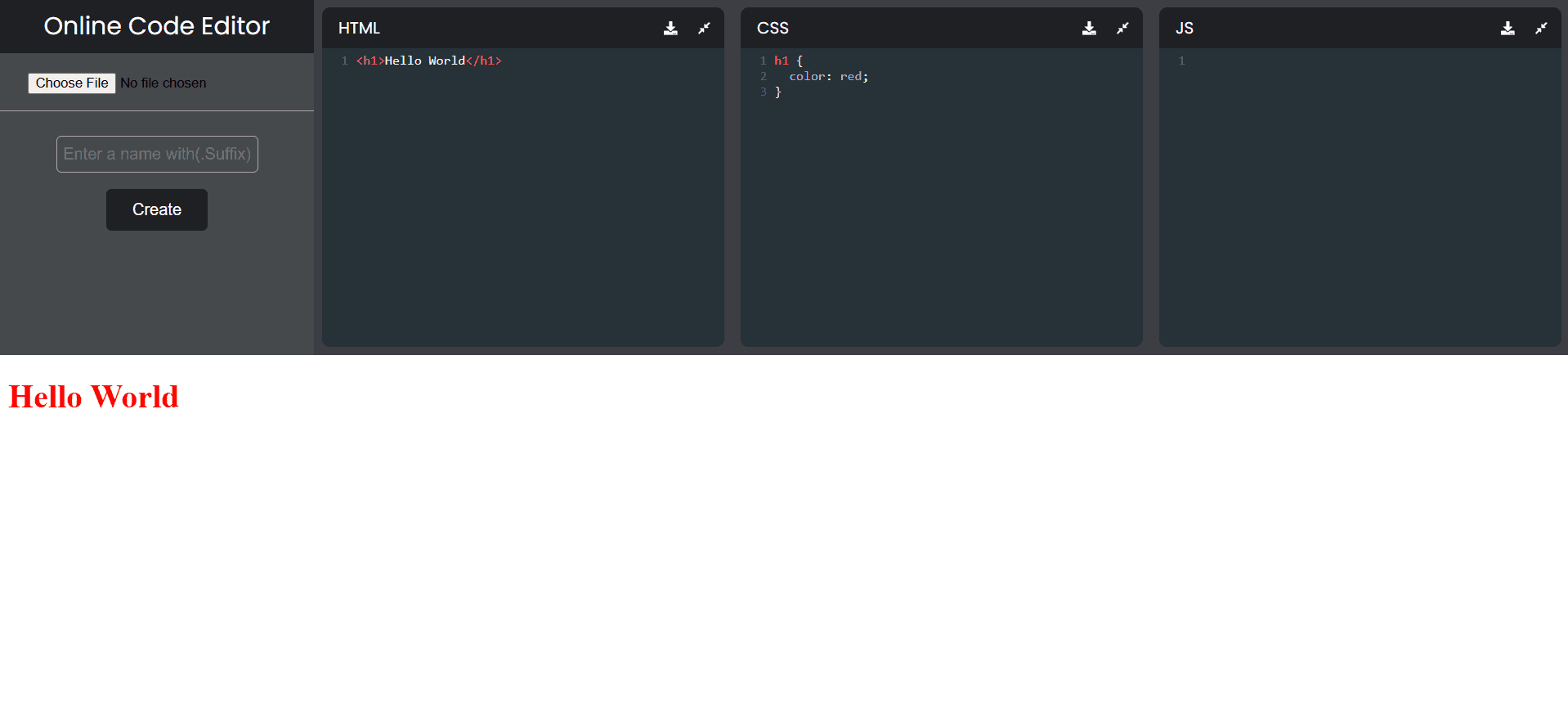 Online Code Editor